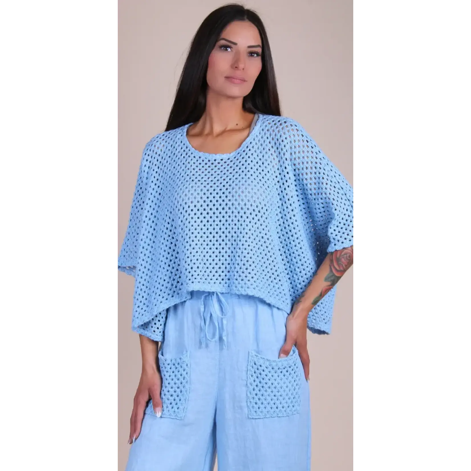 19313  Crochet Crop Top