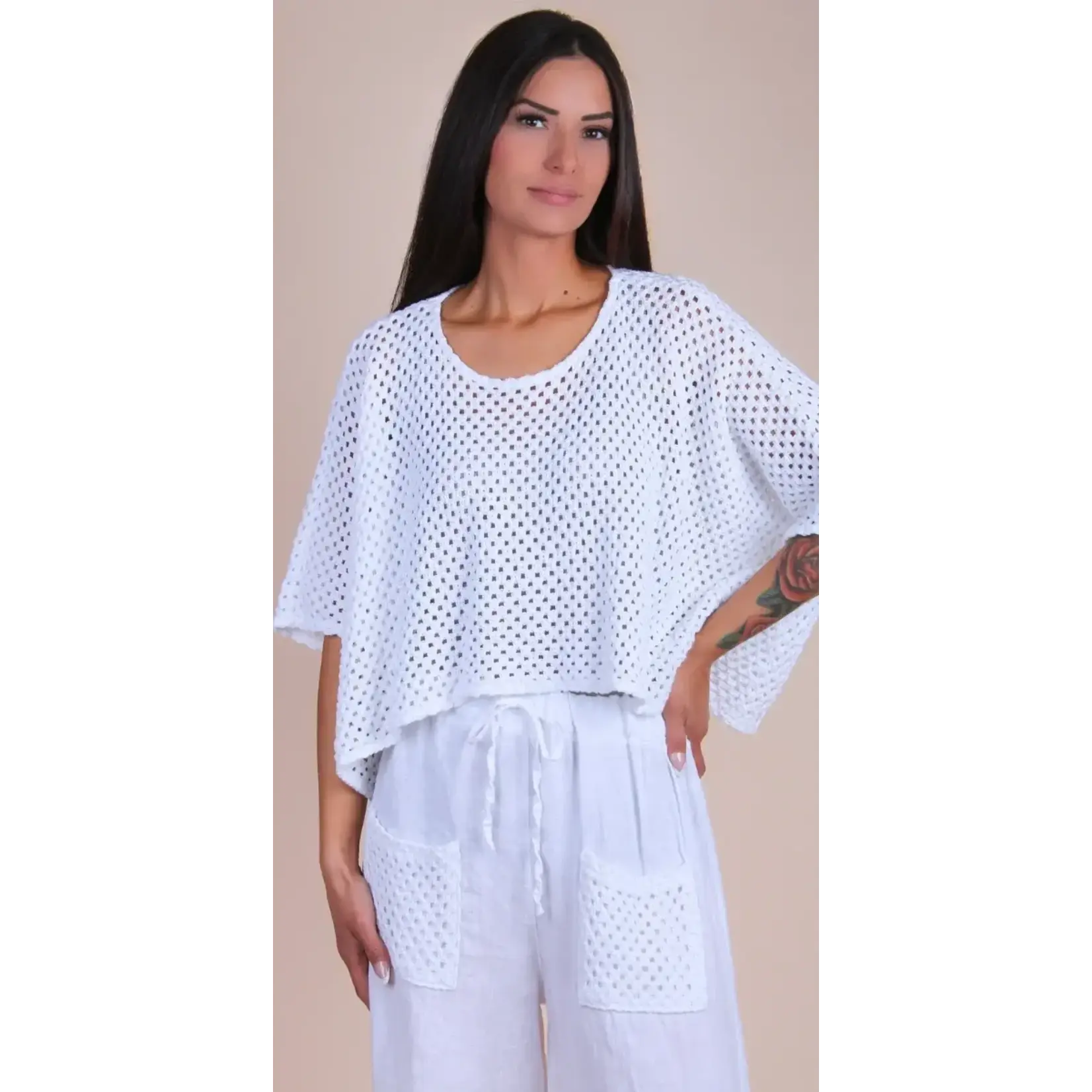 19313  Crochet Crop Top