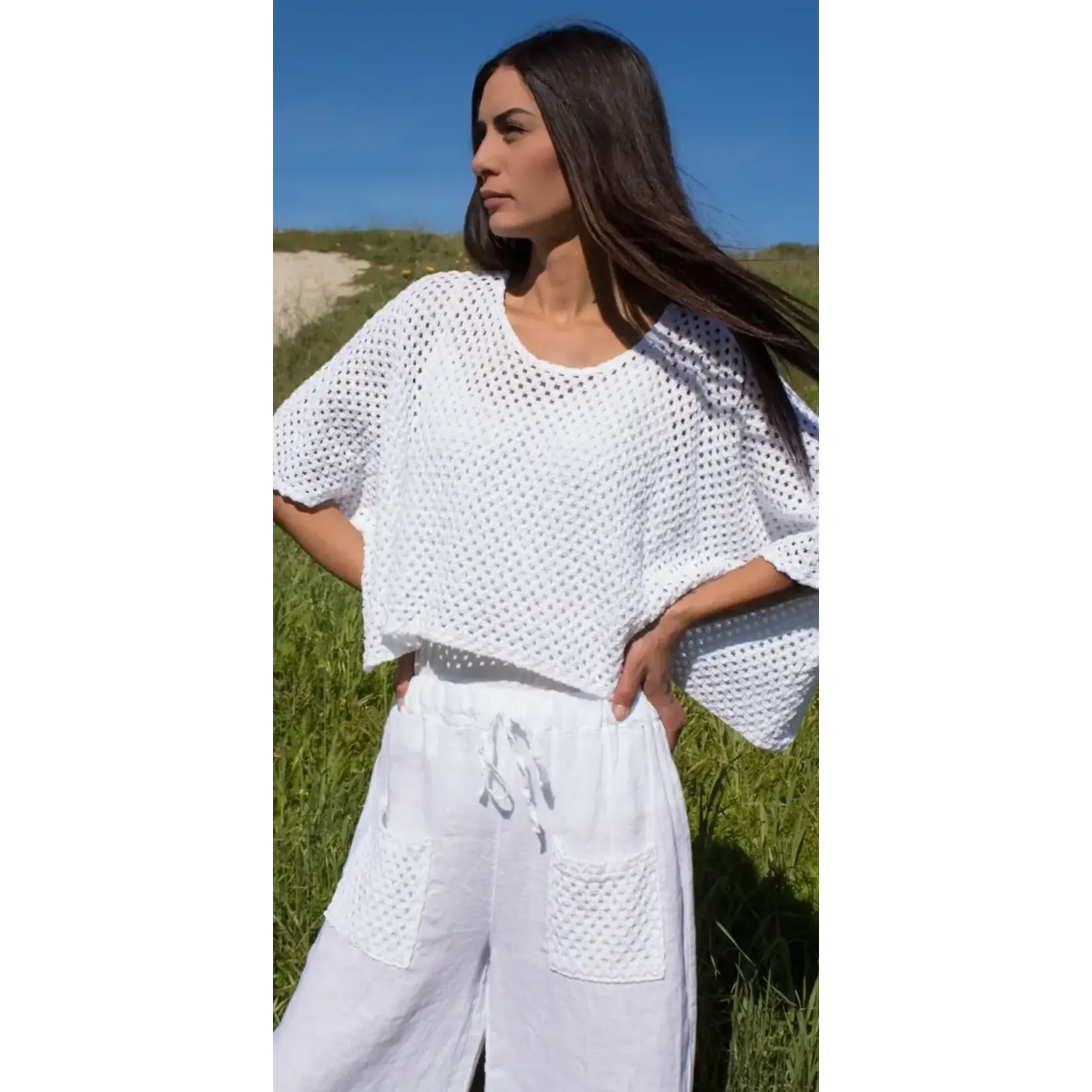 19313  Crochet Crop Top