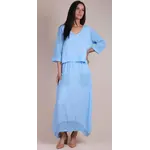 19312 Linen Top Crochet Slv.