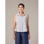 0645645 Gray Strip. Slvless Shirt
