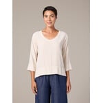 6126712 Check V-Neck Vent Top