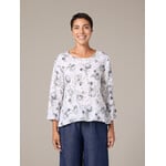 4707965  Floral 3/4 Split Back