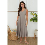 Italian Maxi V- Neck Dress
