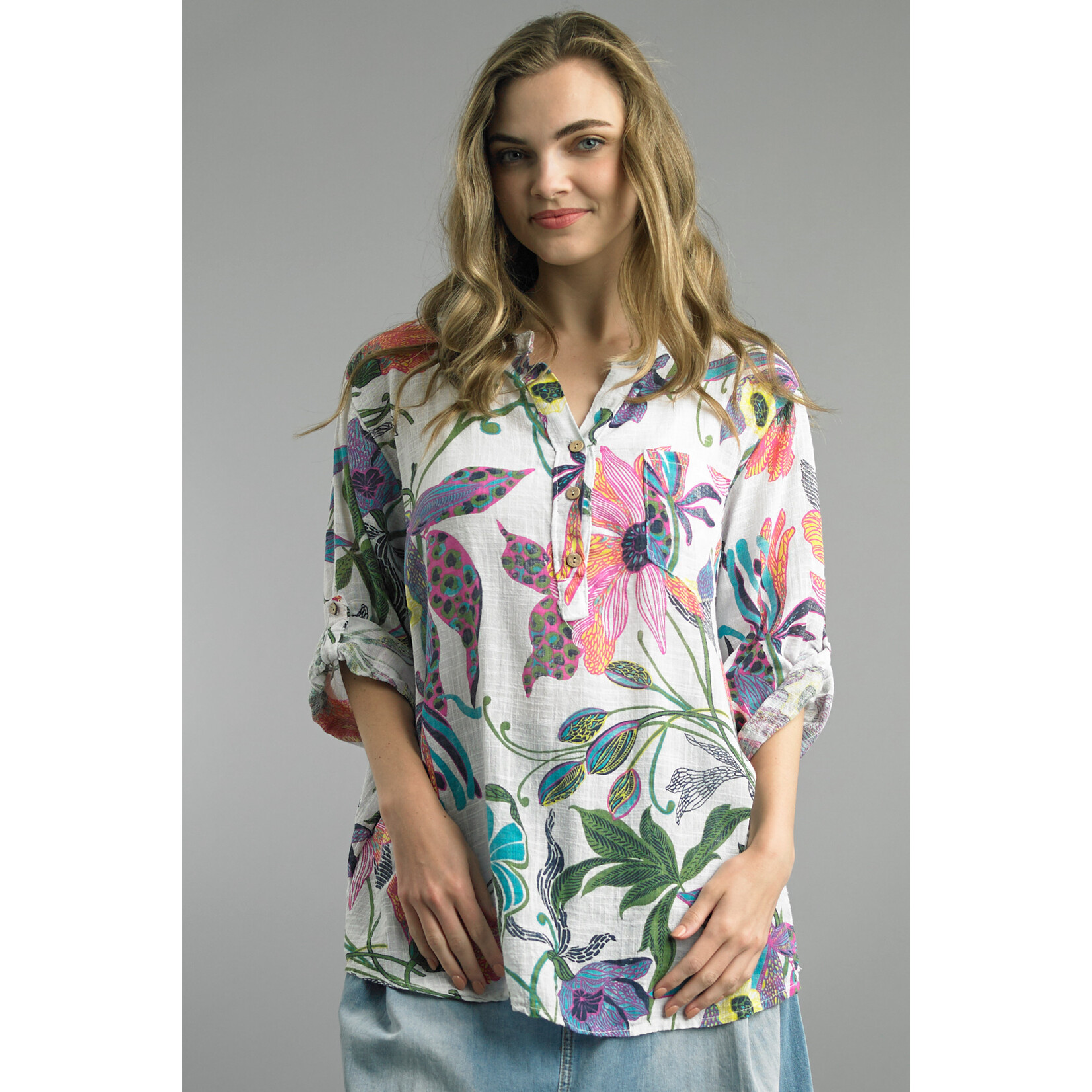 1088IC Printed Blouse