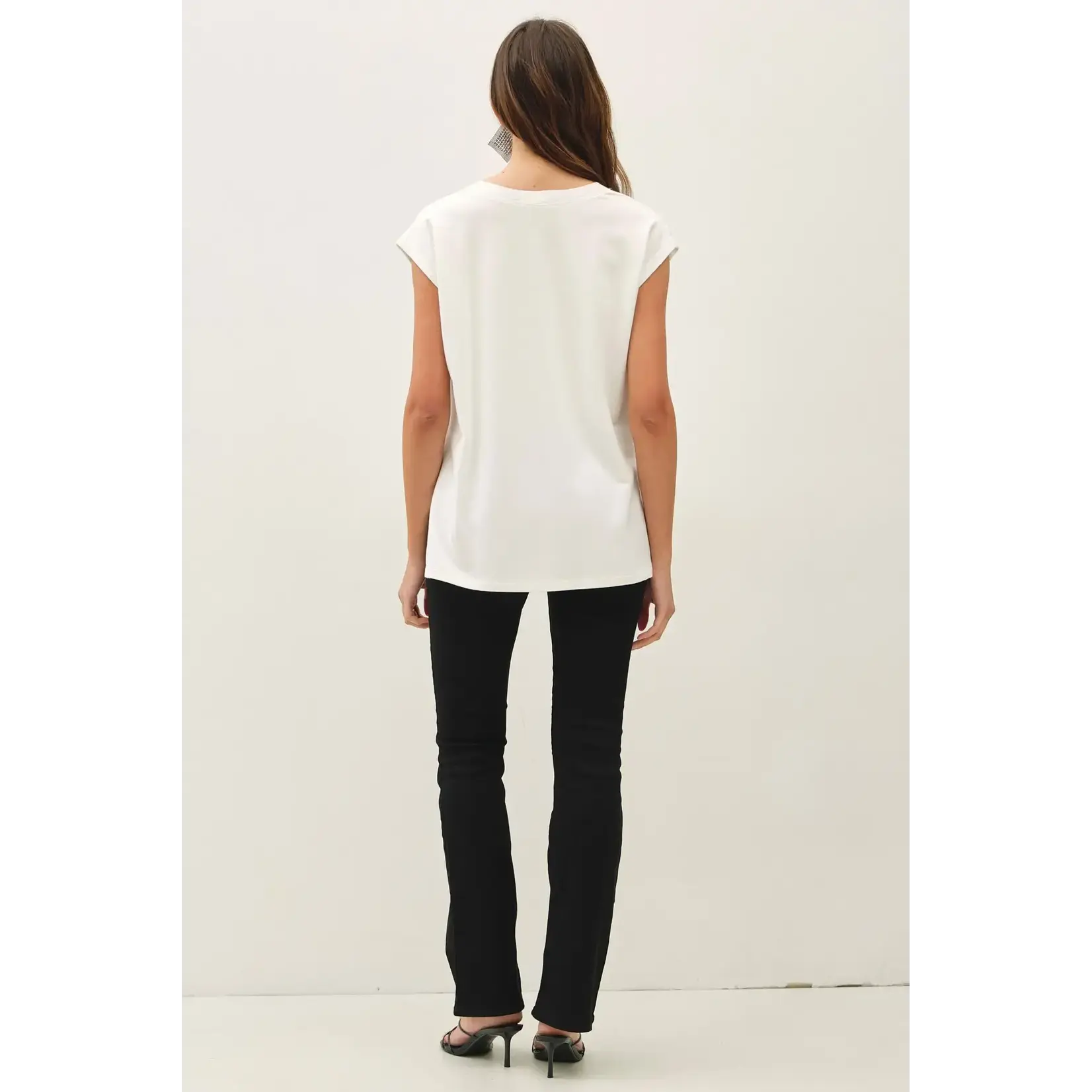 V-Neck Buttery French Terry Top