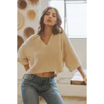 Illa Illa IM4439 Cropped Patch Sweater