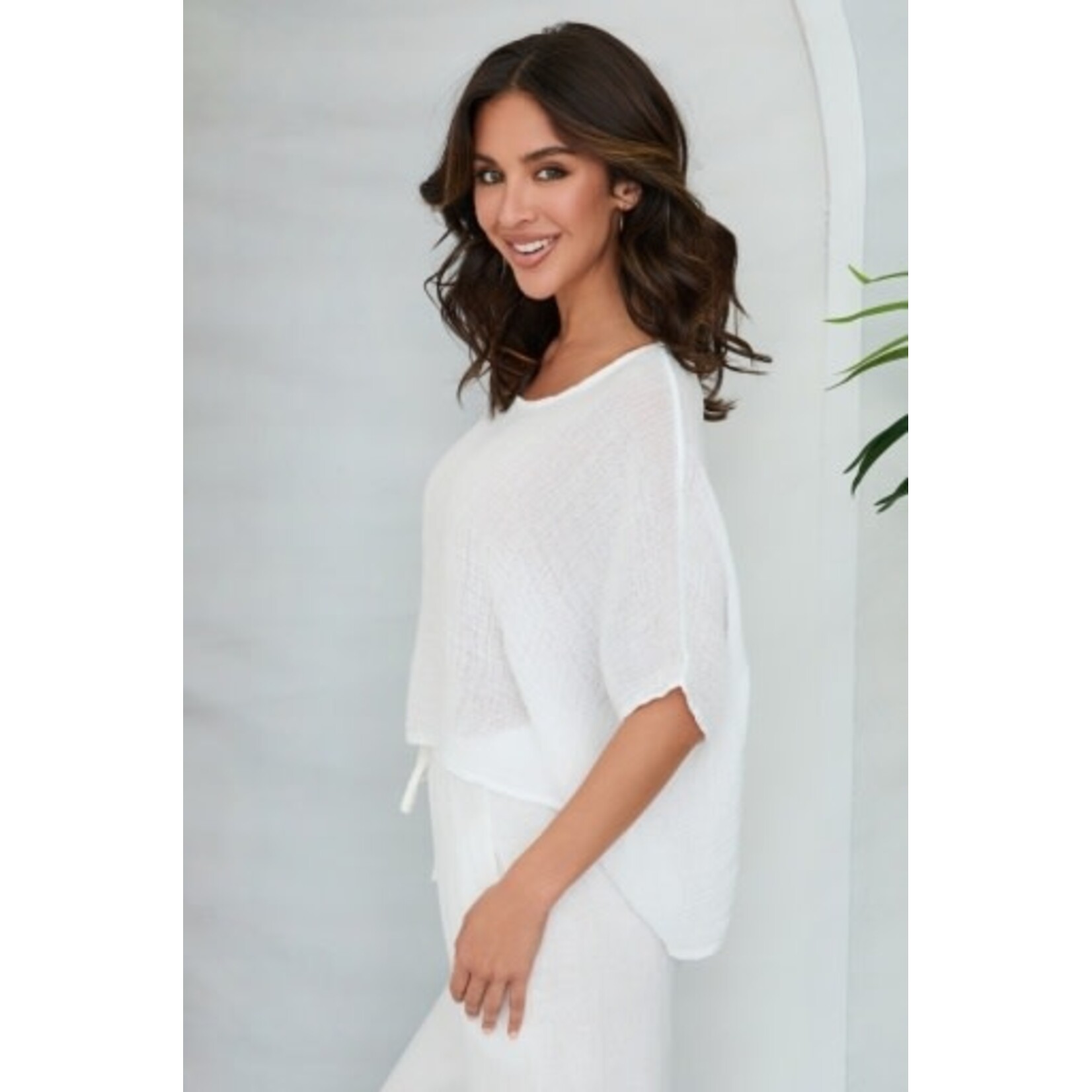 CROPPED PONCHO TOP