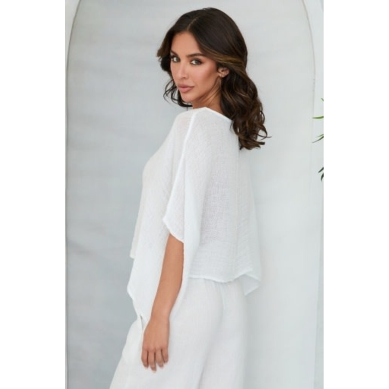 CROPPED PONCHO TOP