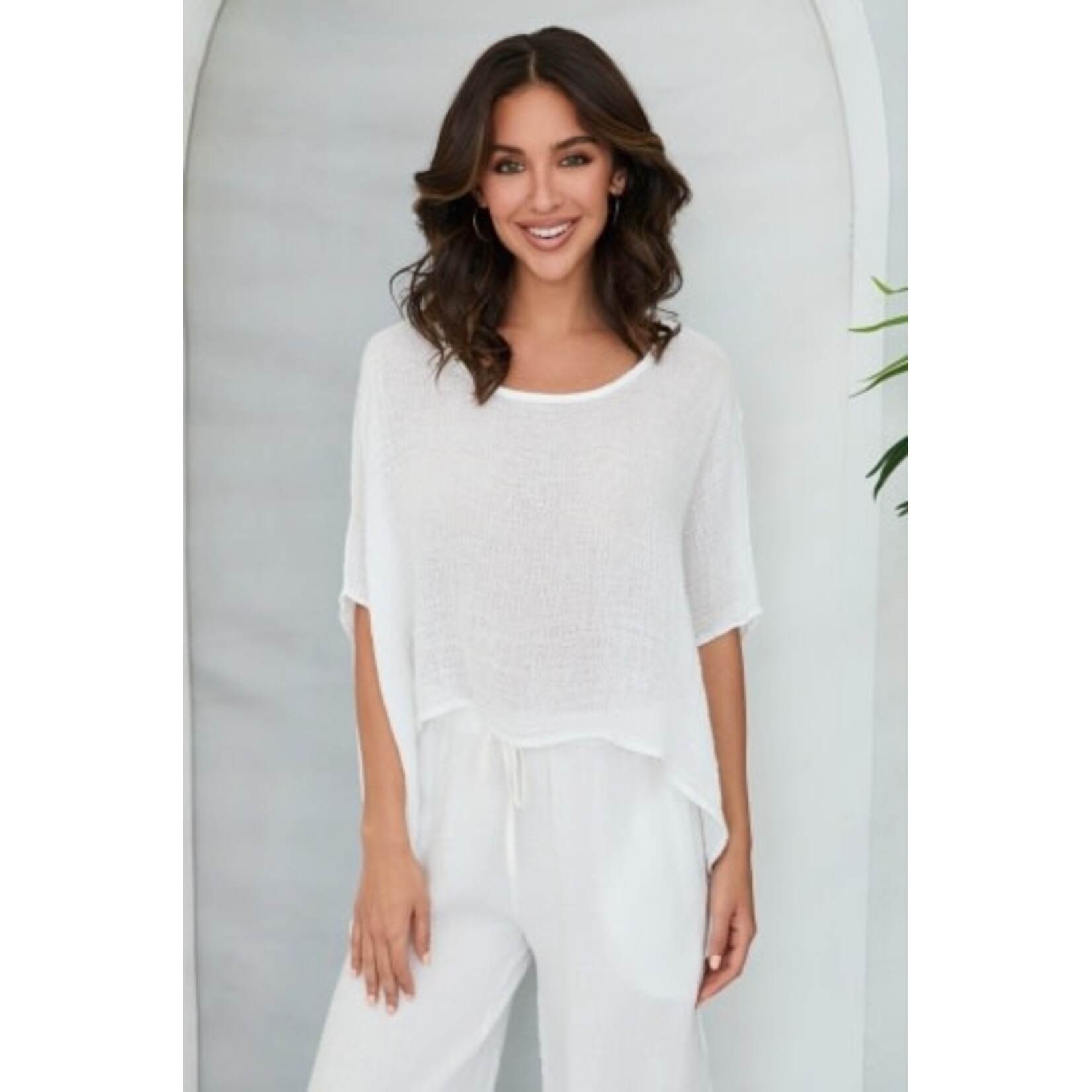 CROPPED PONCHO TOP