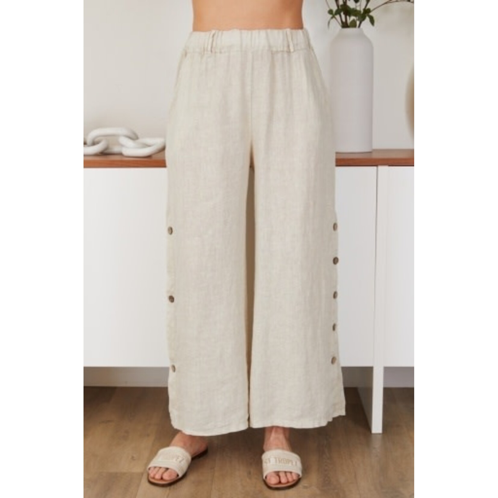 SIDE BUTTON PANTS