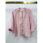 BALLOON SLVE V-NECK BLOUSE
