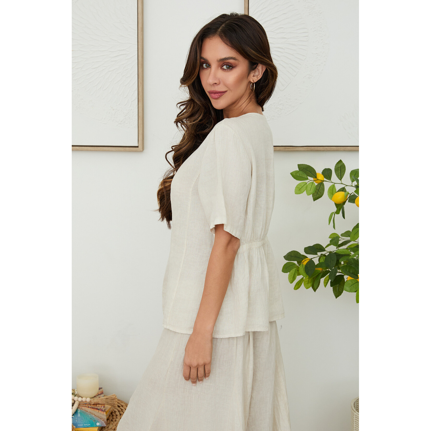 155103 Scoop Neck Peplum