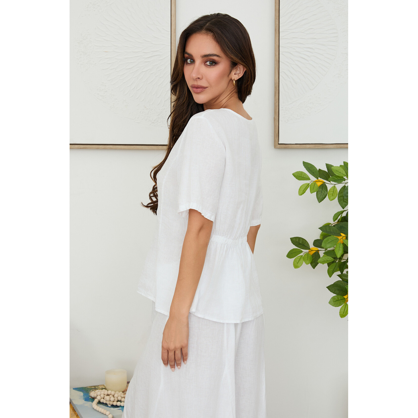 155103 Scoop Neck Peplum