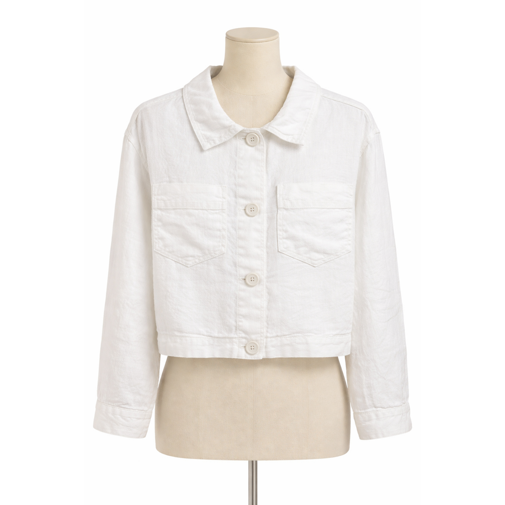 155109 Cropped Shirt Jacket