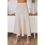 CRINKLE LINEN SKIRT