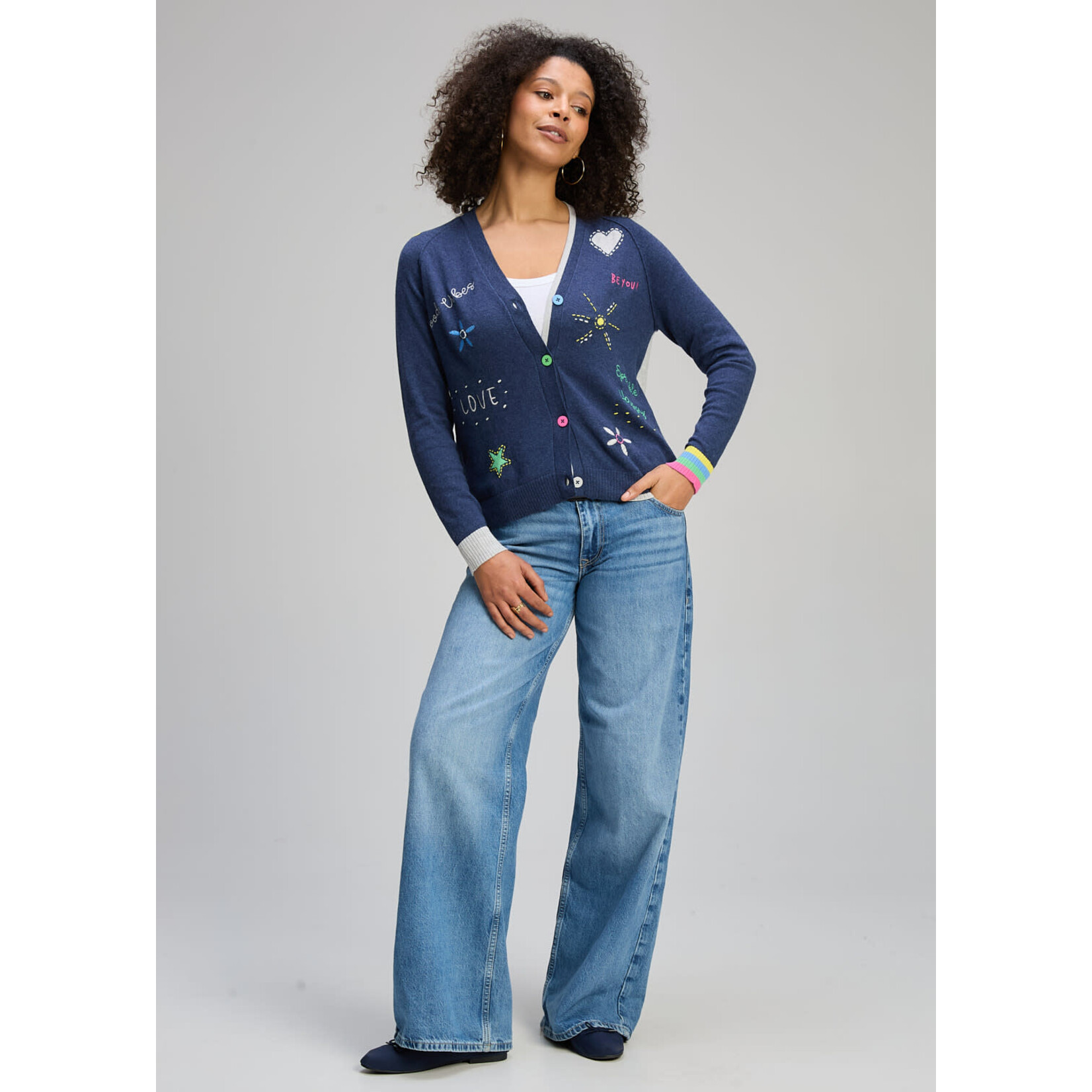 ZP8435U Good Vibes Cardi