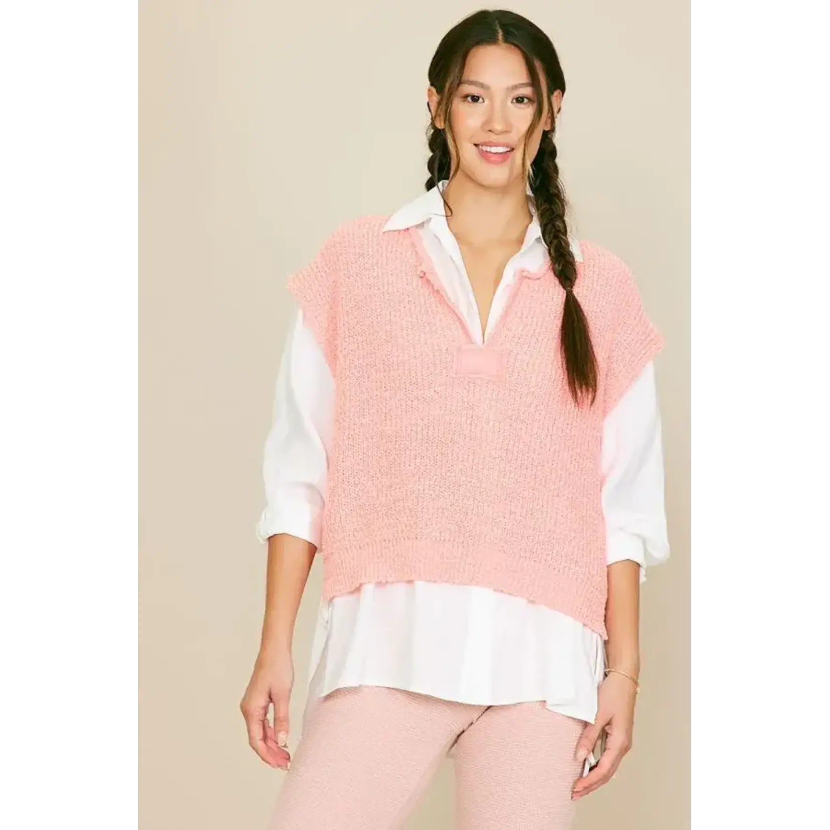 Illa Illa IM7215 Patch Slvless Sweater