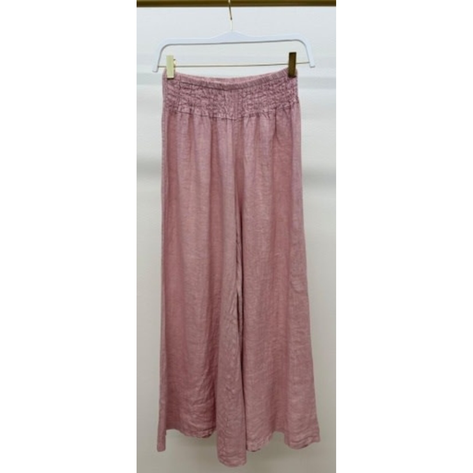 SMOCKED WAIST PALAZZO