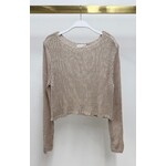 CREW NECK CROCHET TOP