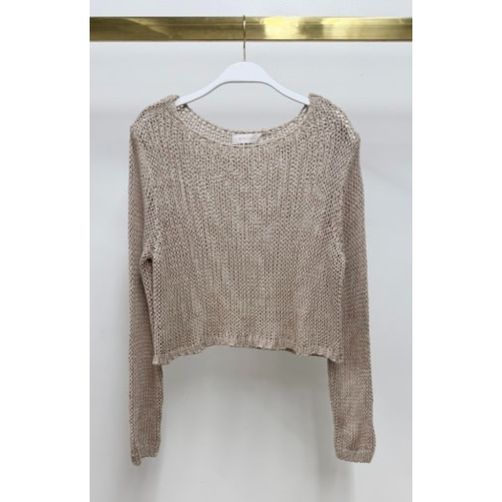 CREW NECK CROCHET TOP