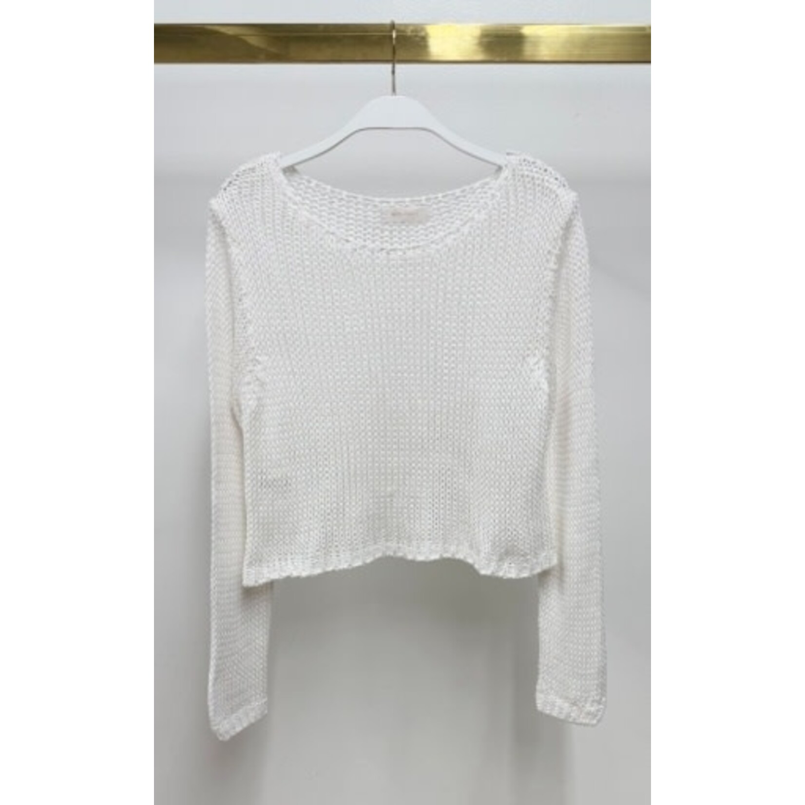 CREW NECK CROCHET TOP