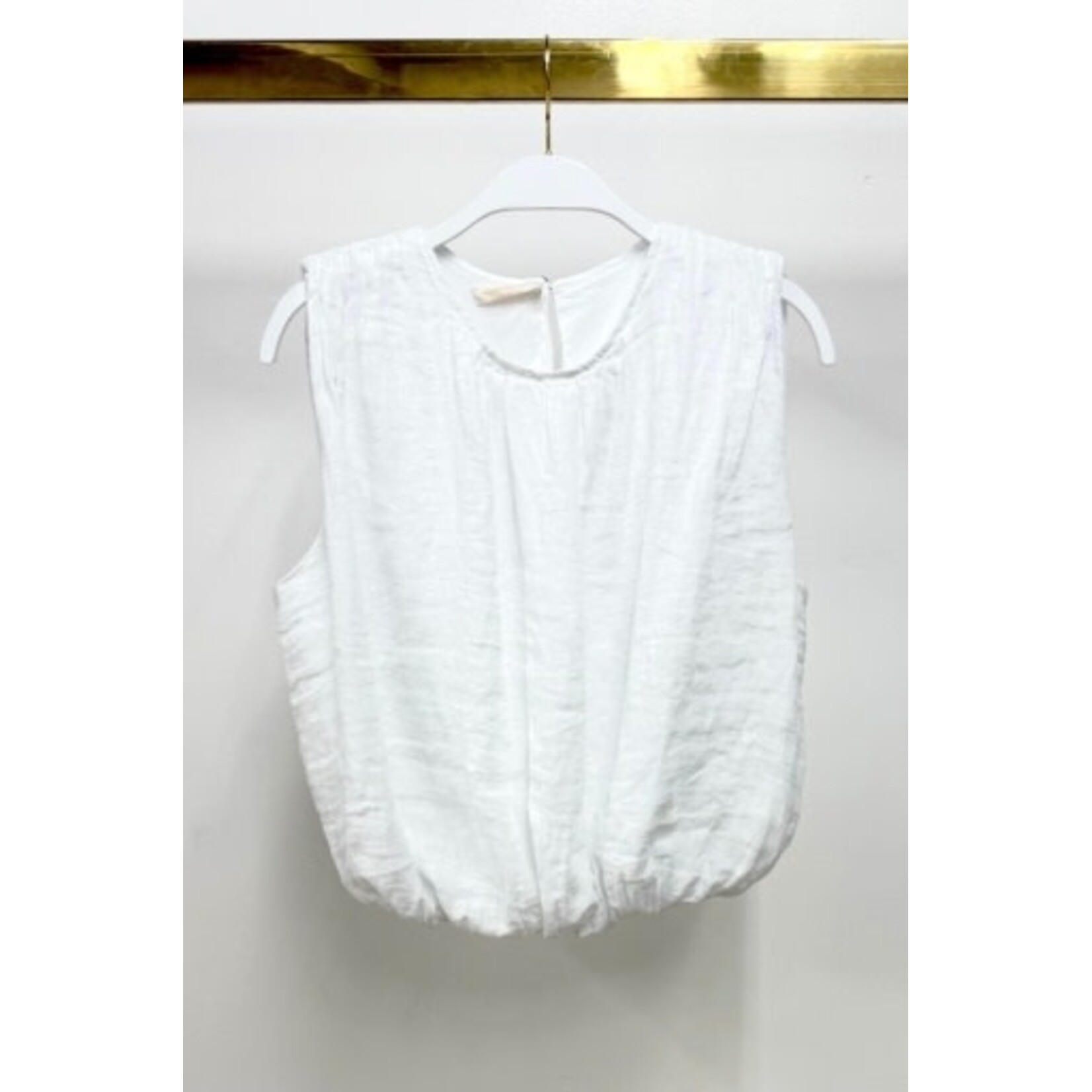 LINEN BUBBLE TOP