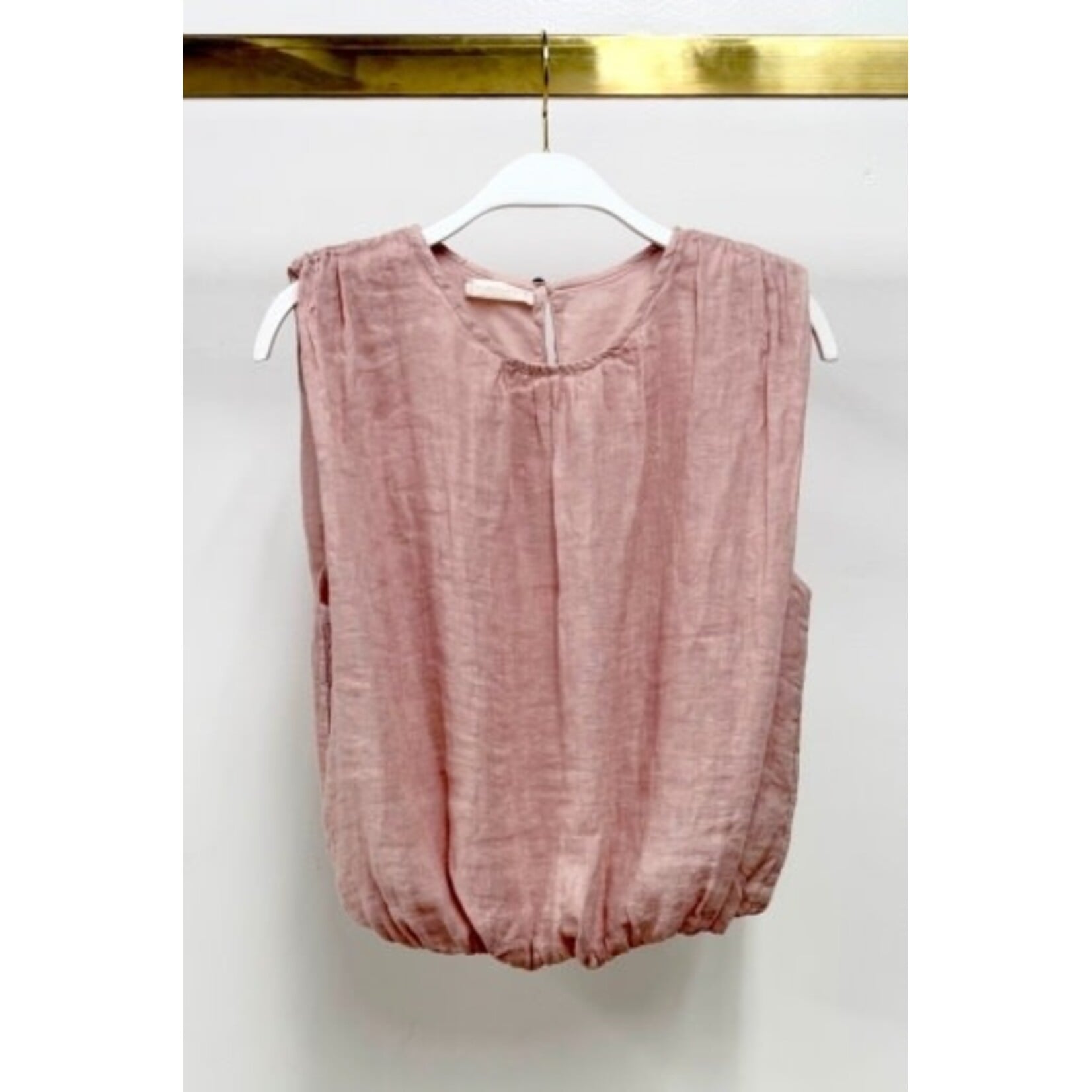 LINEN BUBBLE TOP