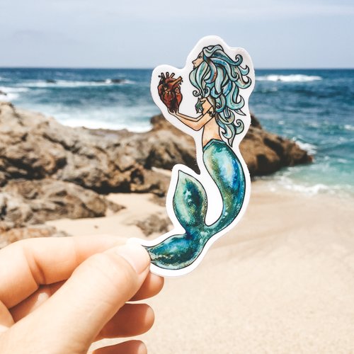Mermaid's Heart- Mini Decal