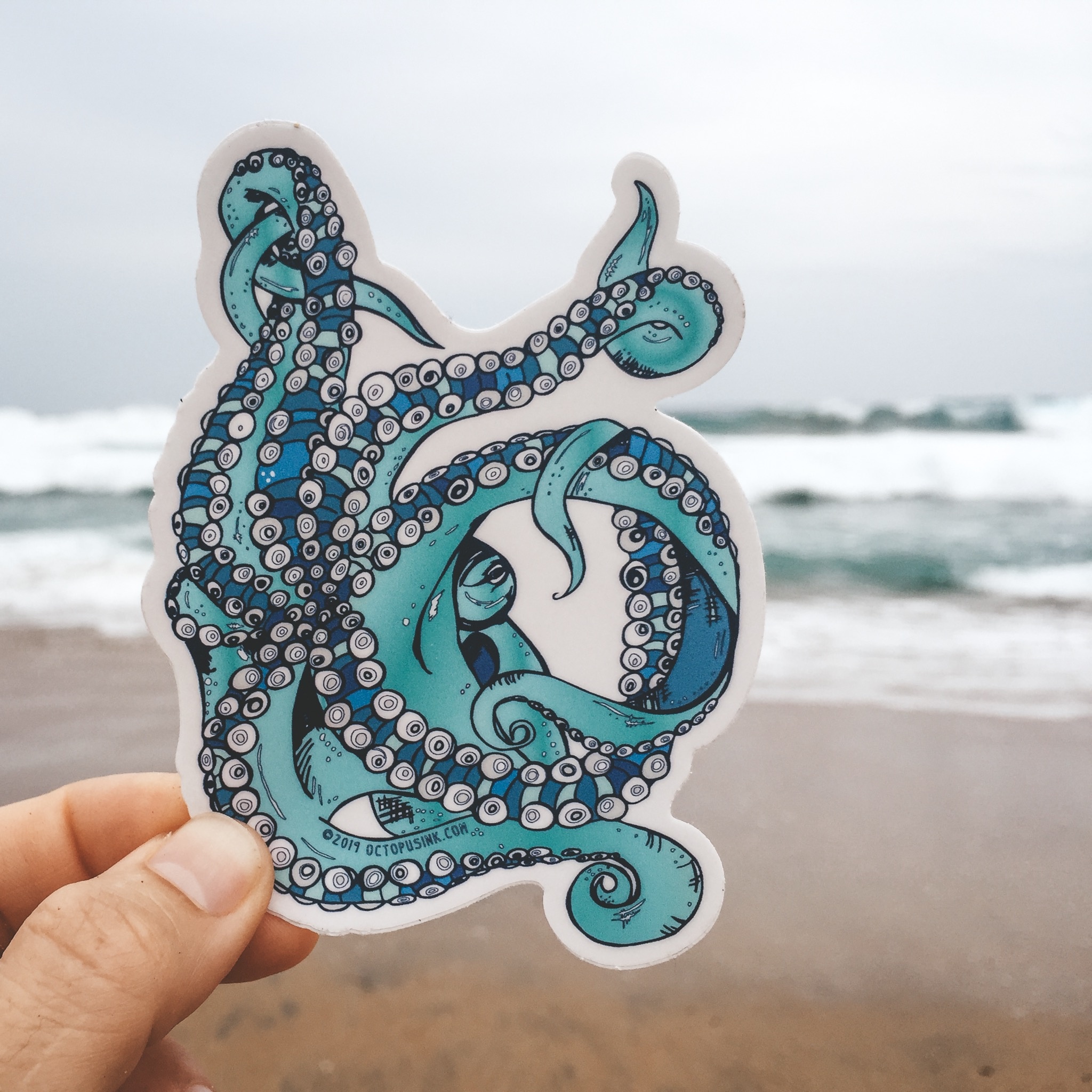 Tentacle- Decal Blue