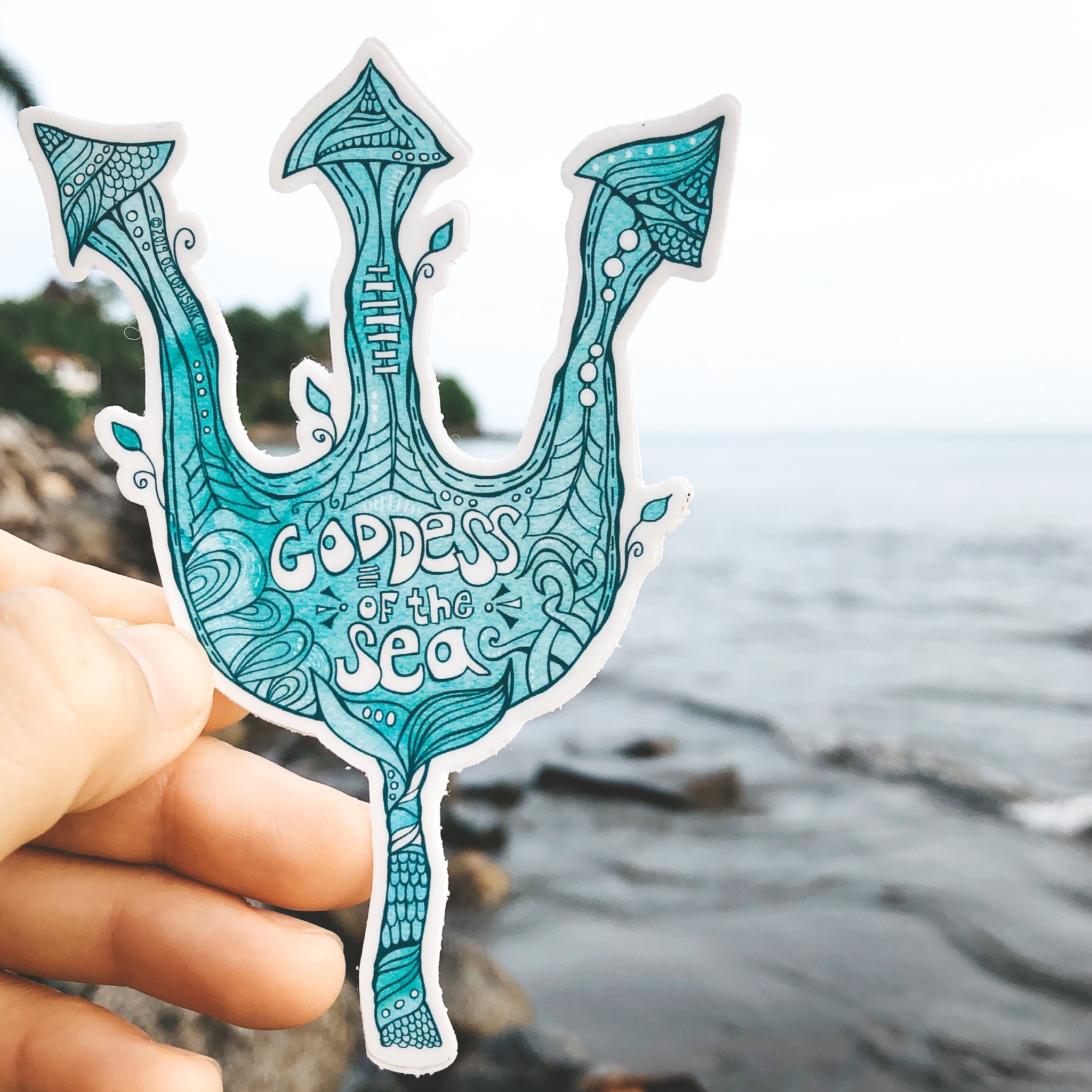 Trident Turquoise- Decal
