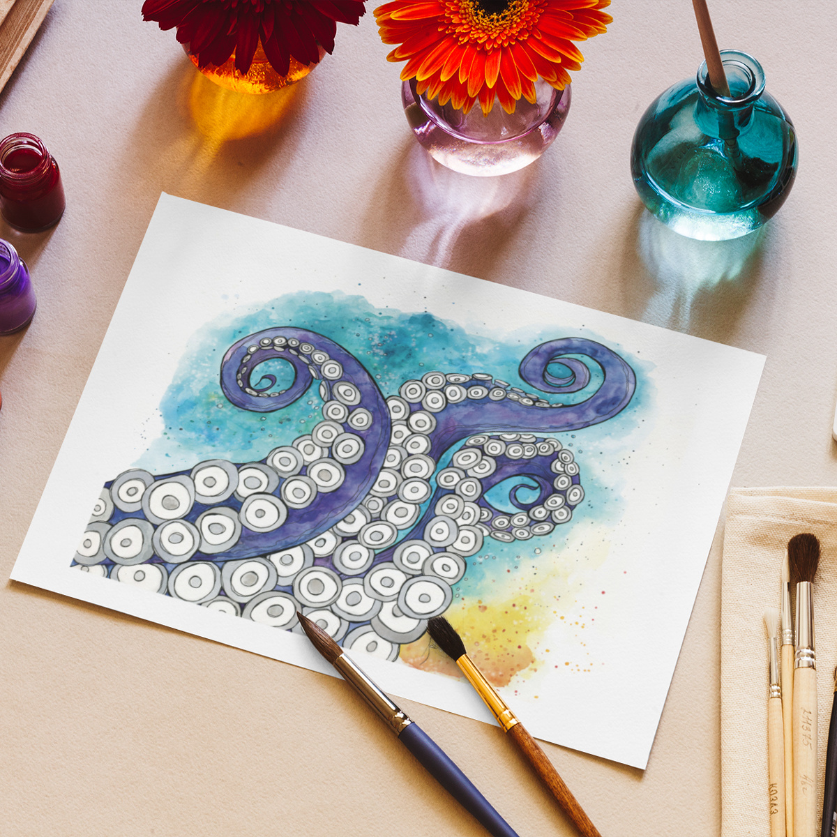 Tentacles- 11 x 14 Giclee
