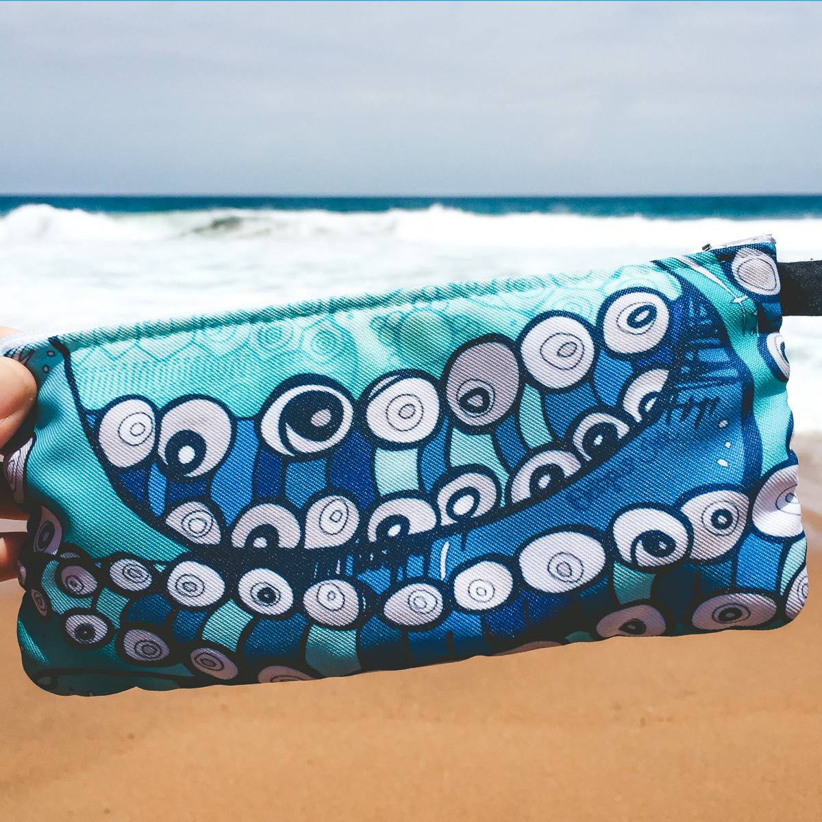 Tentacle- Zippered Pouch, Small