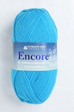 Image of Plymouth Encore Worsted 480 Neon Blue