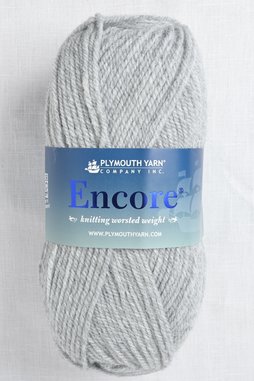 Image of Plymouth Encore Worsted 6007 Light Grey Heather
