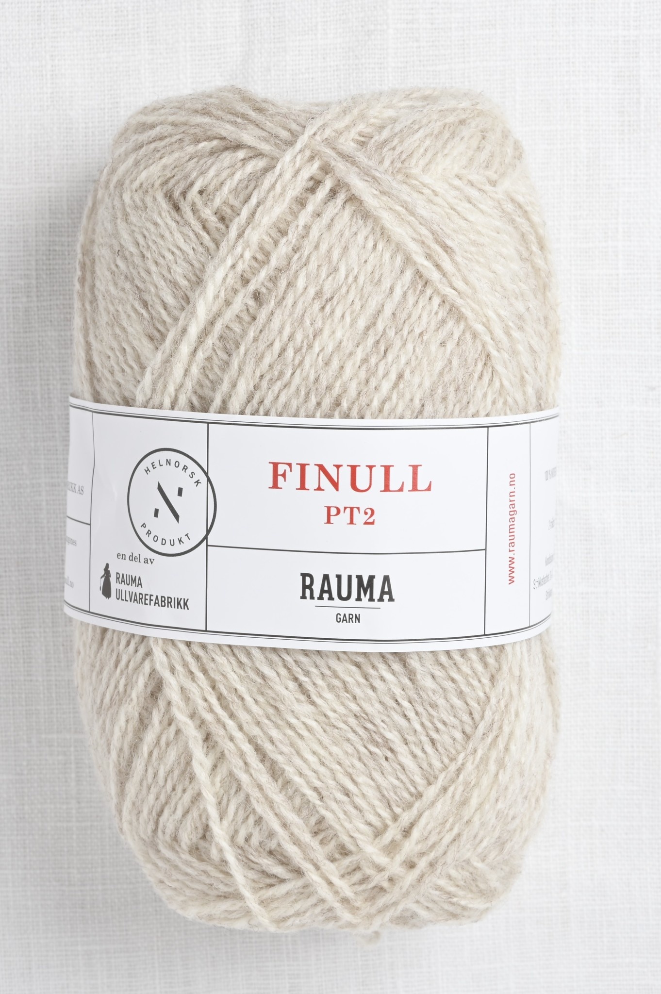 Ventilere øre hvidløg Rauma Finullgarn 4078 Natural Heather - Wool and Company Fine Yarn
