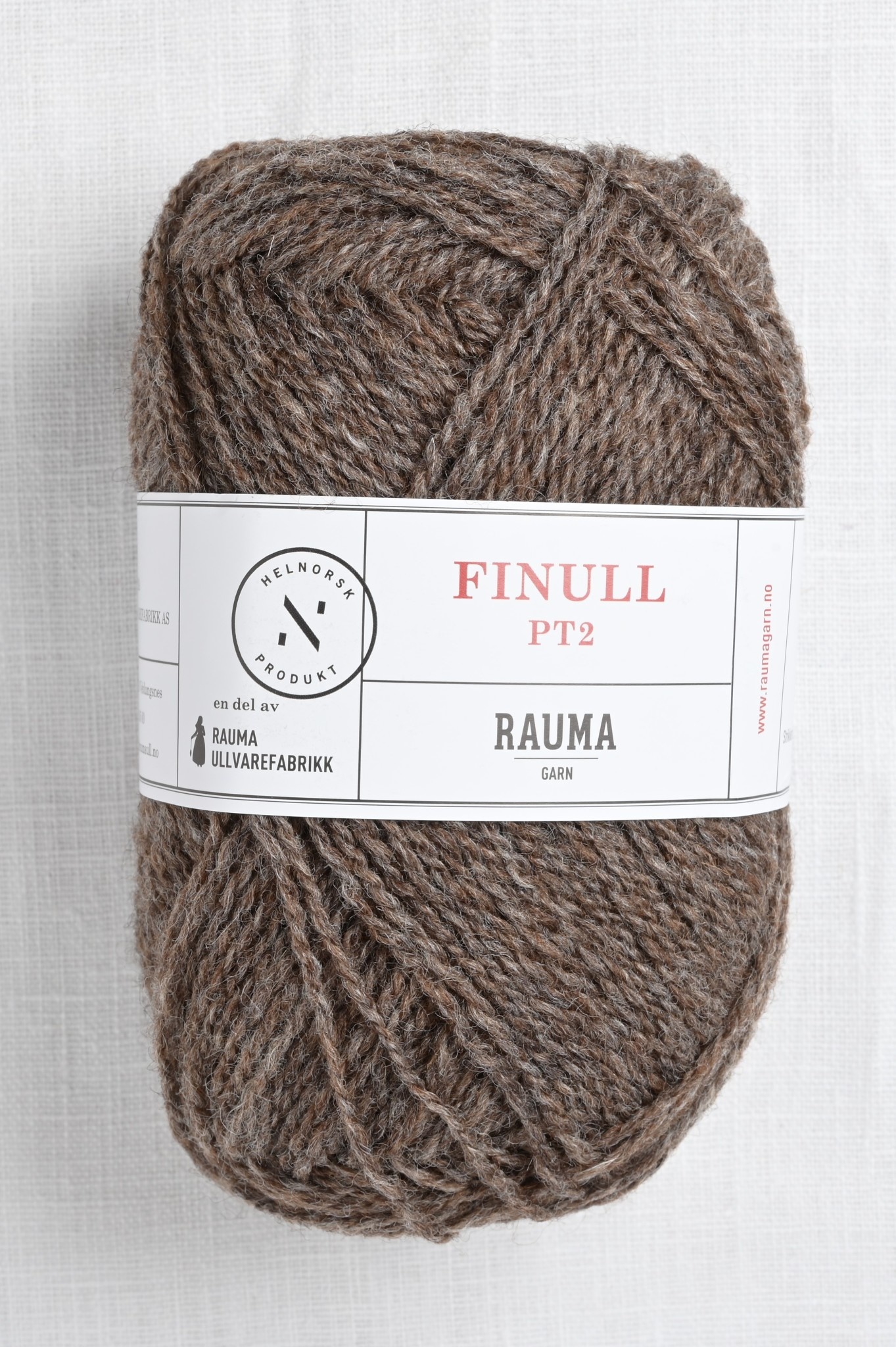 Rauma Finullgarn 411 Medium Brown Heather Wool and Company Fine Yarn