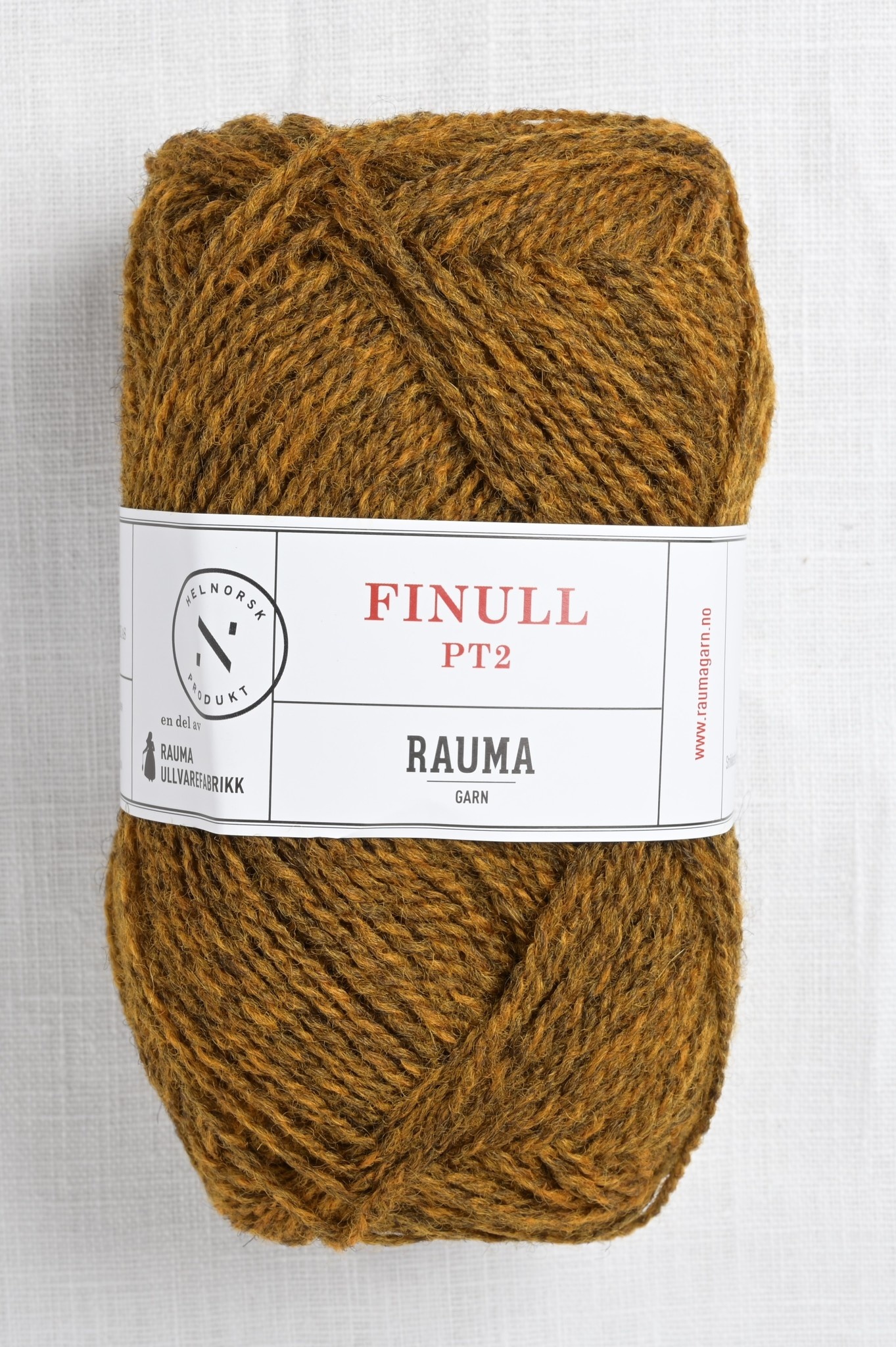 Rauma Finullgarn 4125 Ochre Heather Wool and Fine Yarn