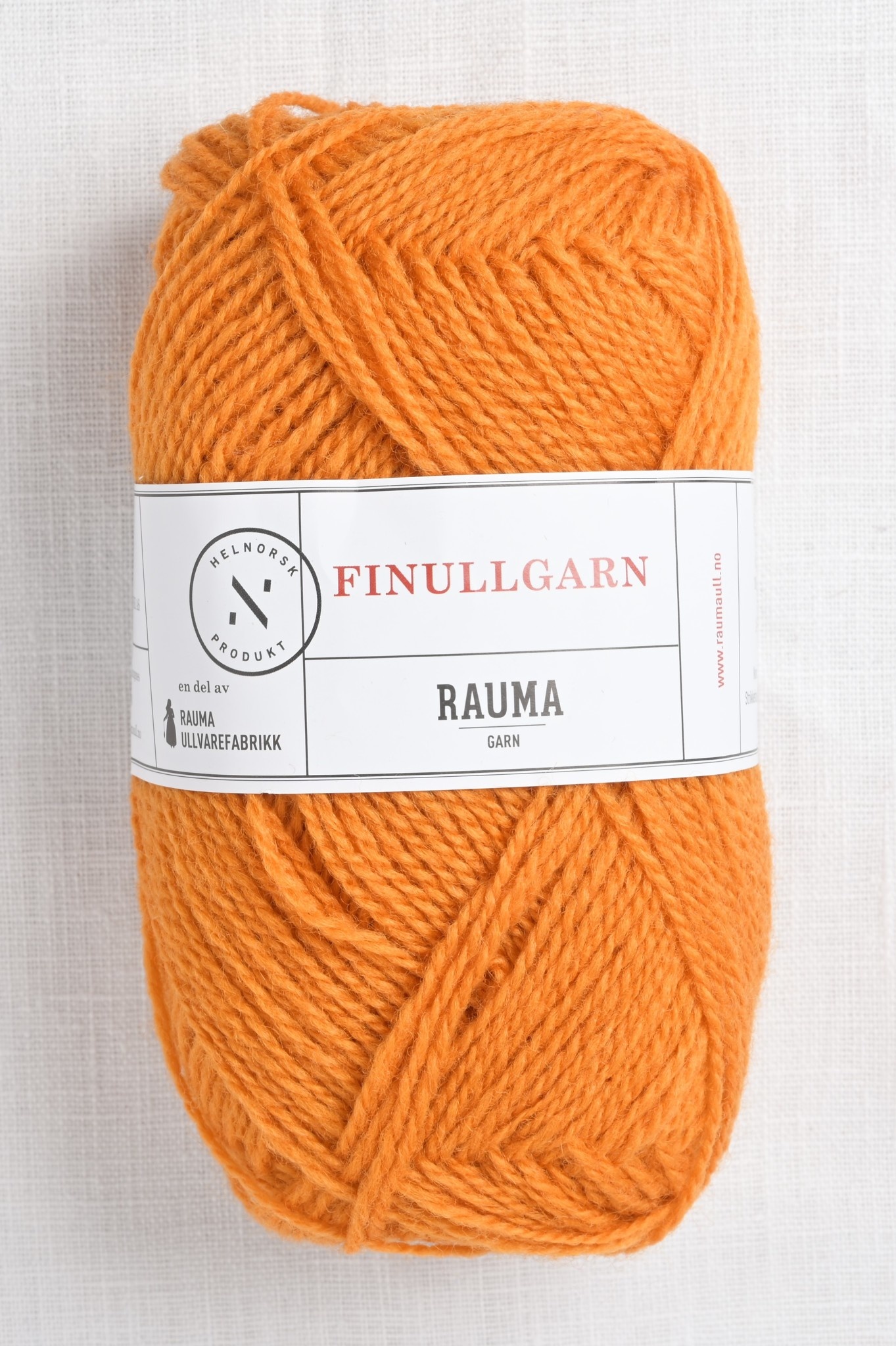 Rauma Finullgarn 460 Medium Yellow Orange - Wool and Company Fine Yarn