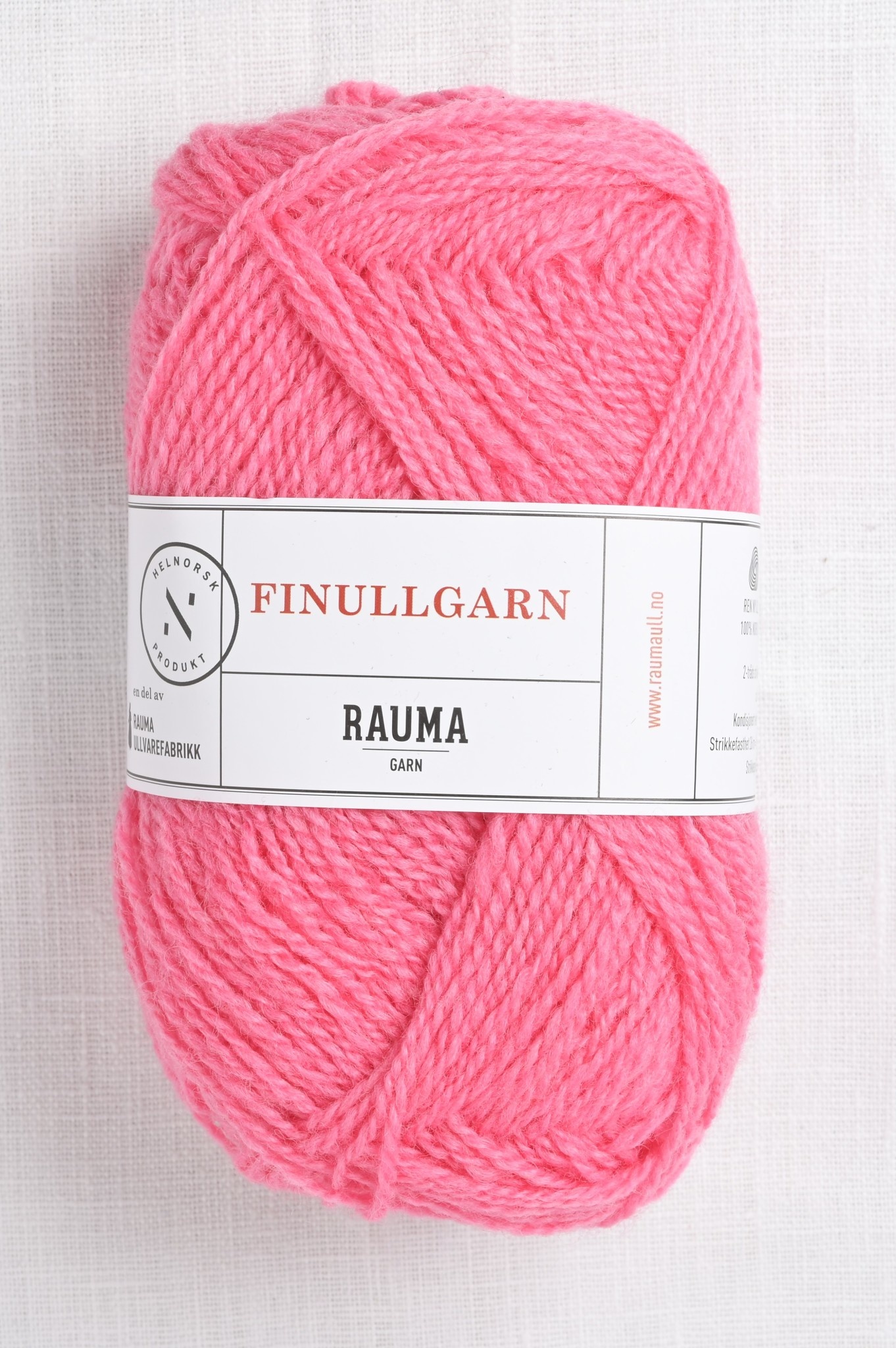Rauma Finullgarn 478 Bright Pink Wool and Company Fine Yarn