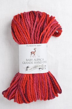 Image of Plymouth Baby Alpaca Grande Hand Dye 4 Red Mix