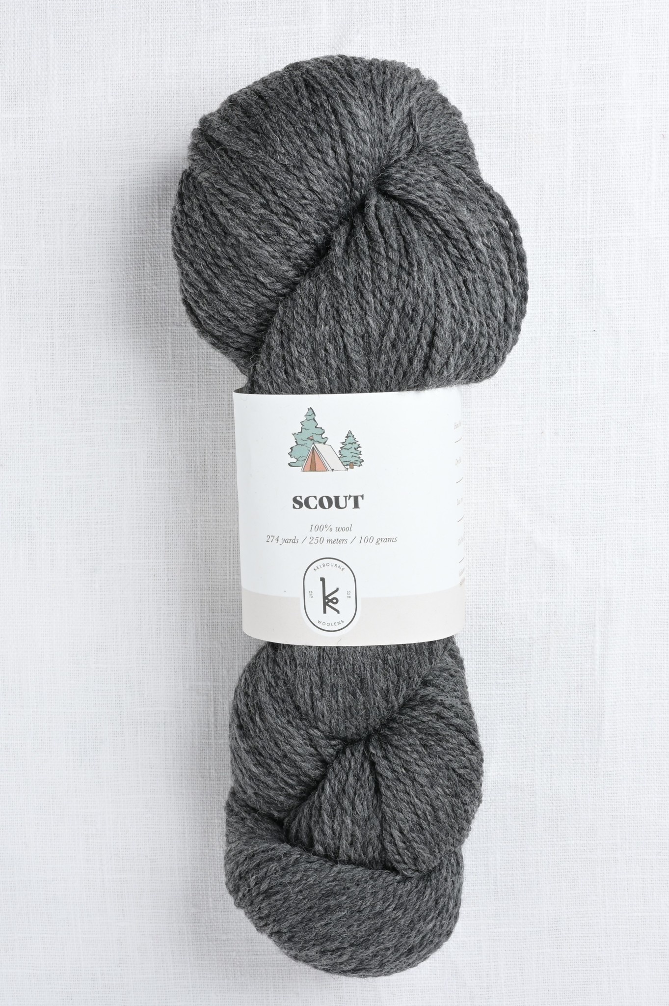 Kelbourne Woolens Scout 034 Graphite Heather Wool and Company Fine Yarn