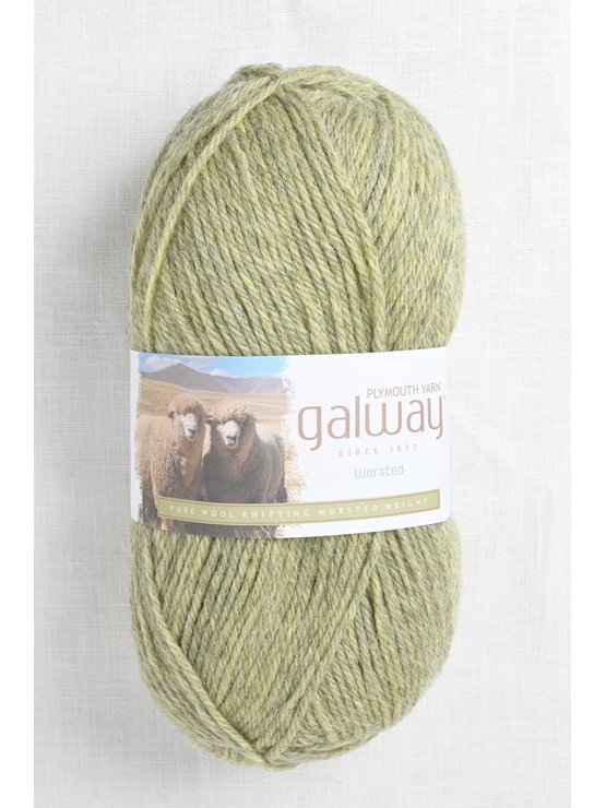 Plymouth Galway Worsted 748 Pistachio Heather Wool and Company Fine Yarn