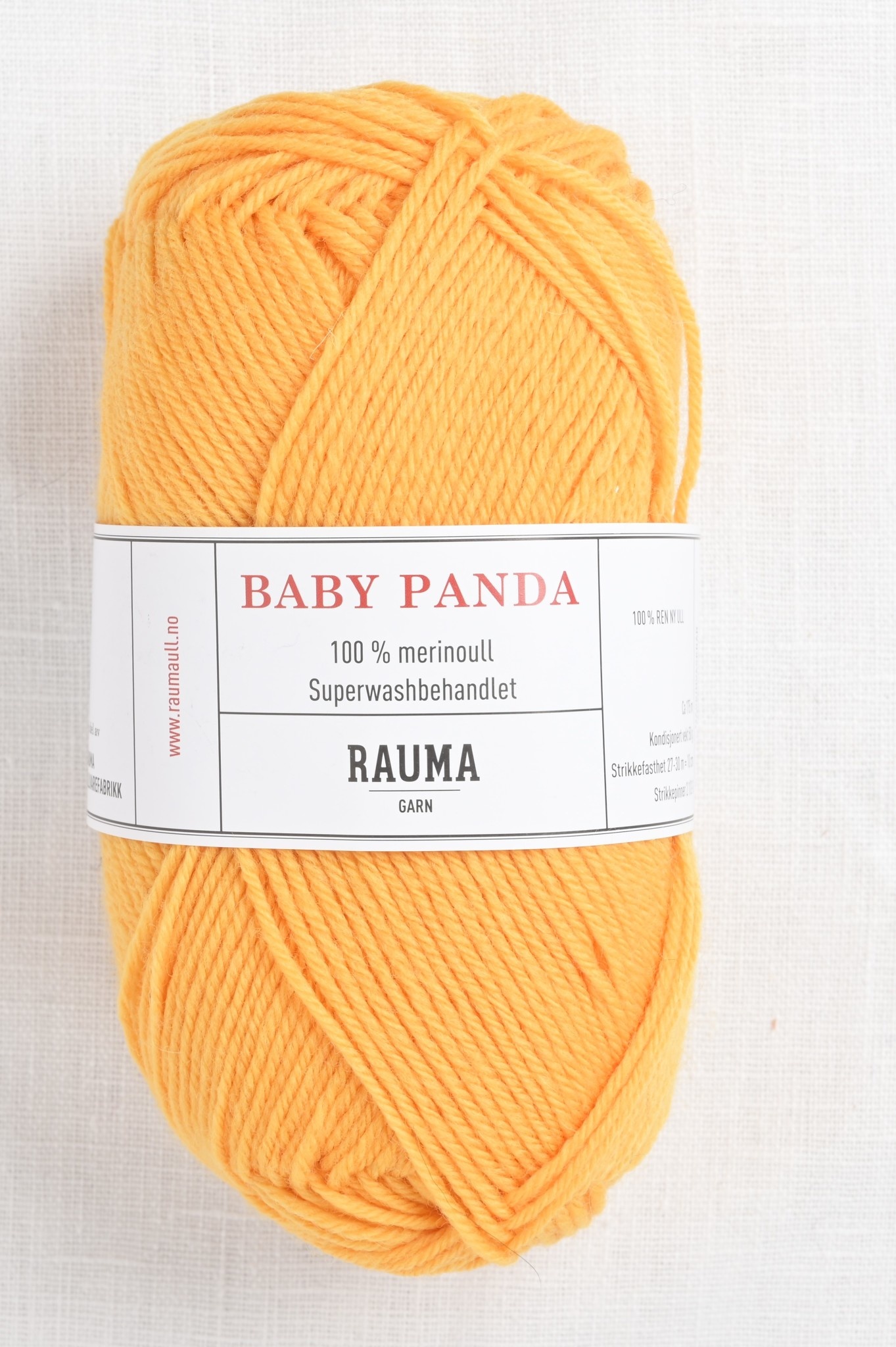 Rauma Baby Panda (Baby Garn) 50 Yellow - Wool and Company Fine Yarn