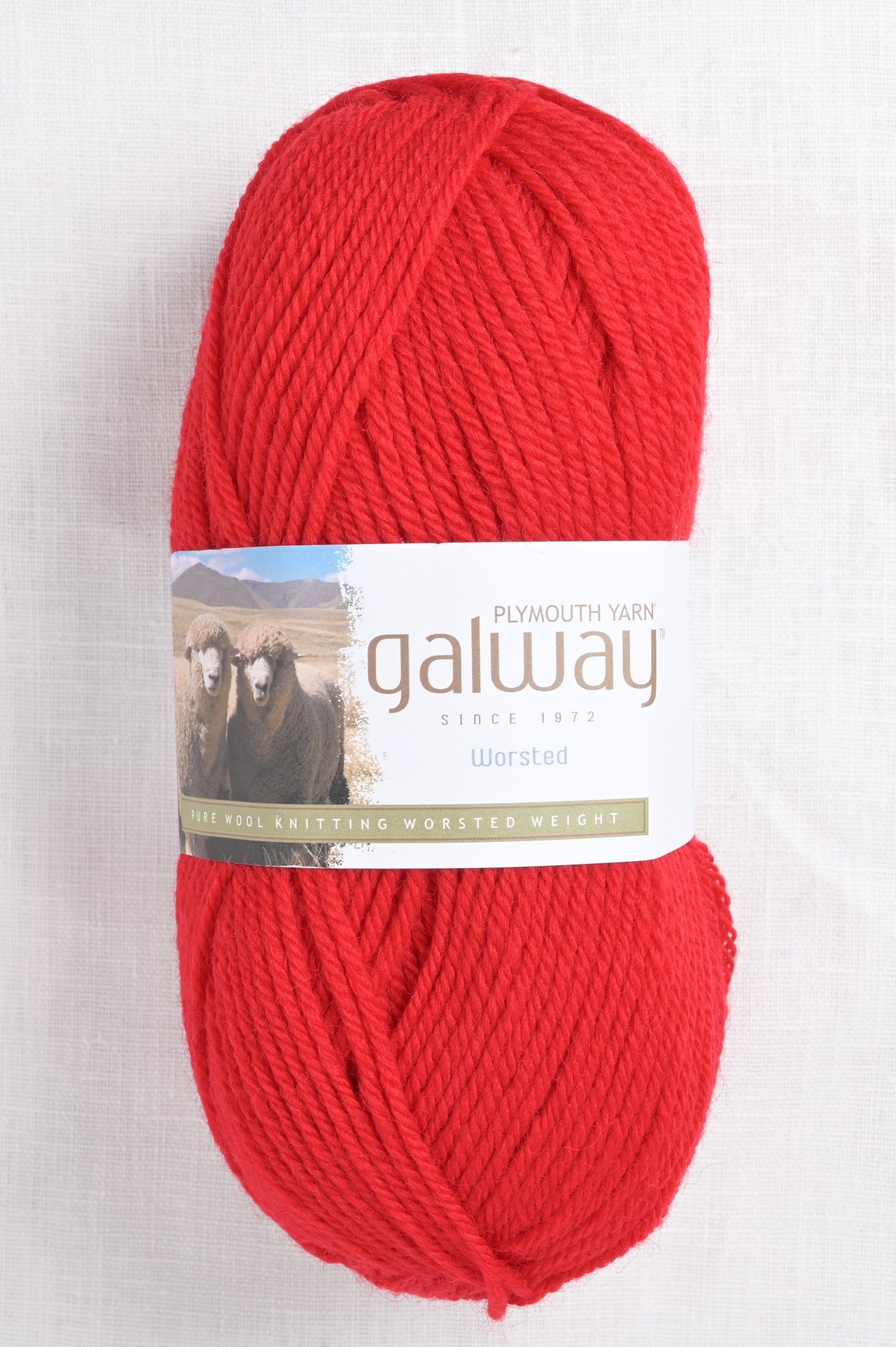 Plymouth Galway Worsted 16 True Red Wool and Company Fine Yarn