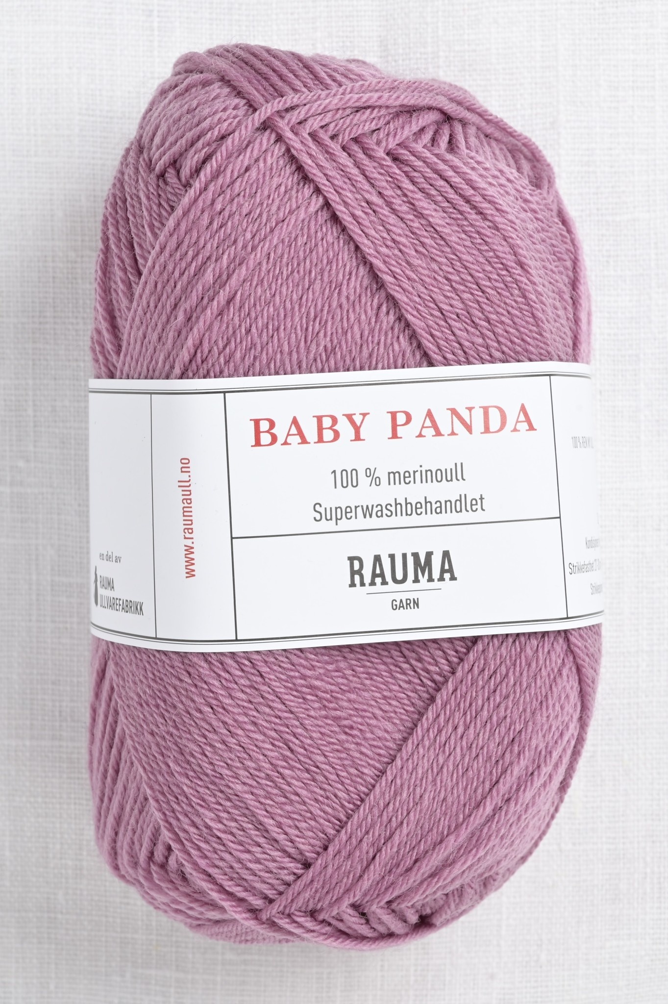 filosofie toewijzen Kamer Rauma Baby Panda (Baby Garn) 69 Rose - Wool and Company Fine Yarn
