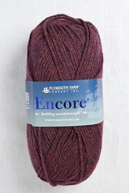 Image of Plymouth Encore Worsted 686 Wine Heather