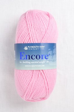 Image of Plymouth Encore Worsted 449 Pink