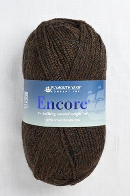 Image of Plymouth Encore Worsted 1444 Dark Brownheath