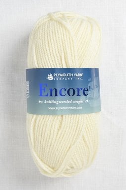 Image of Plymouth Encore Worsted 256 Ecru